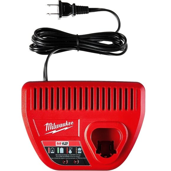 Milwaukee Genuine M12 Lithium-ion Battery Charger 48-59-2401 12 Volt Red - Picture 1 of 5
